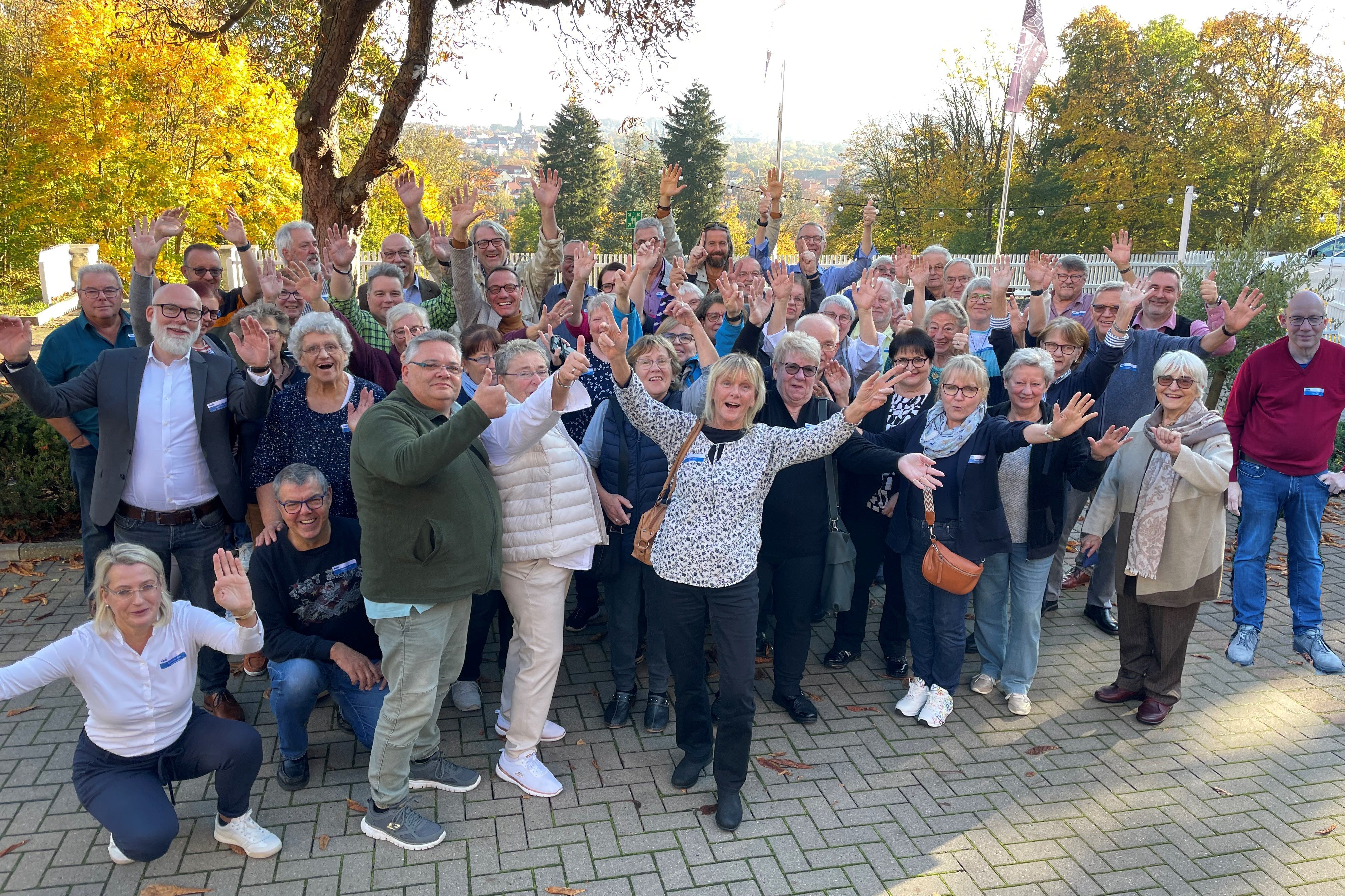 Gruppenfoto der gut gelaunten Teilnehmer in Hildesheim