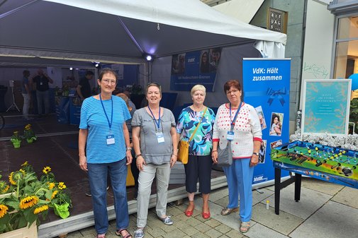 Vier ehrenamtliche Frauen des VdK