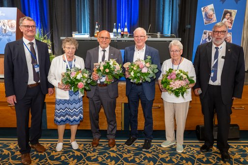 Gruppenfoto von der Ehrung