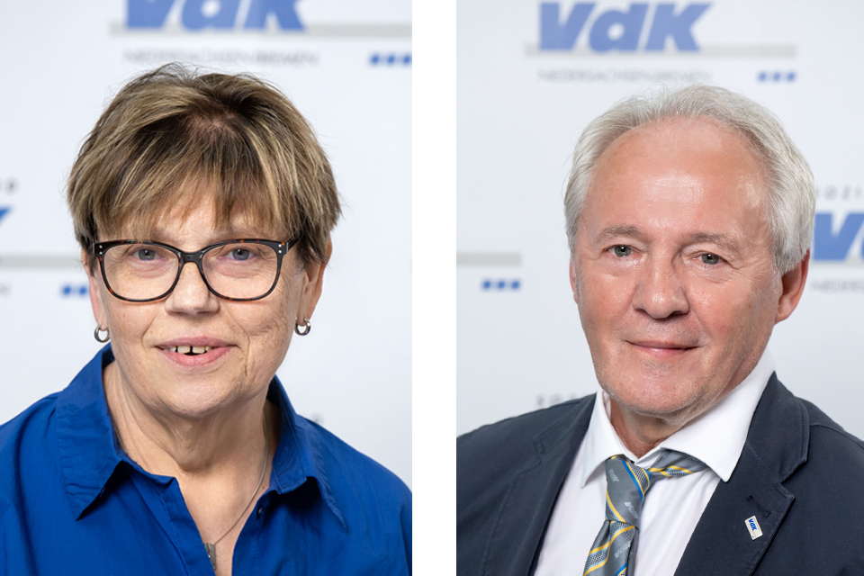 Porträtfotos von den beiden Personen