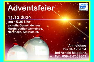 Einladung zur Adventsfeier