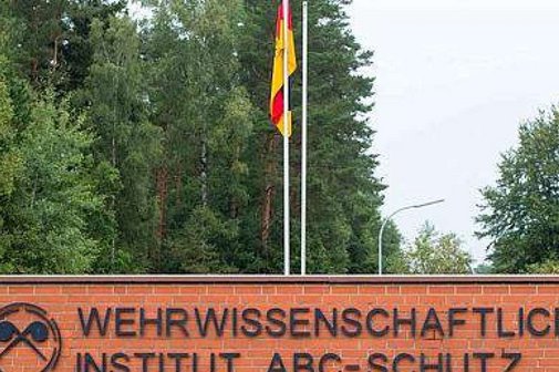 Zufahrt zum Wehrwissenschaftlichen Institut f&uuml;r Schutztechnologien &ndash; ABC-Schutz der Bundeswehr in Munster