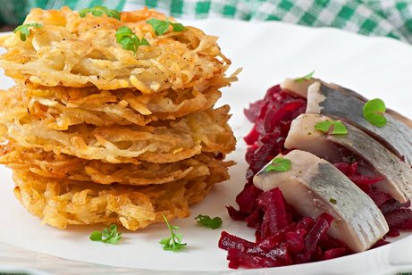 Kartoffelpuffer mit Matjes