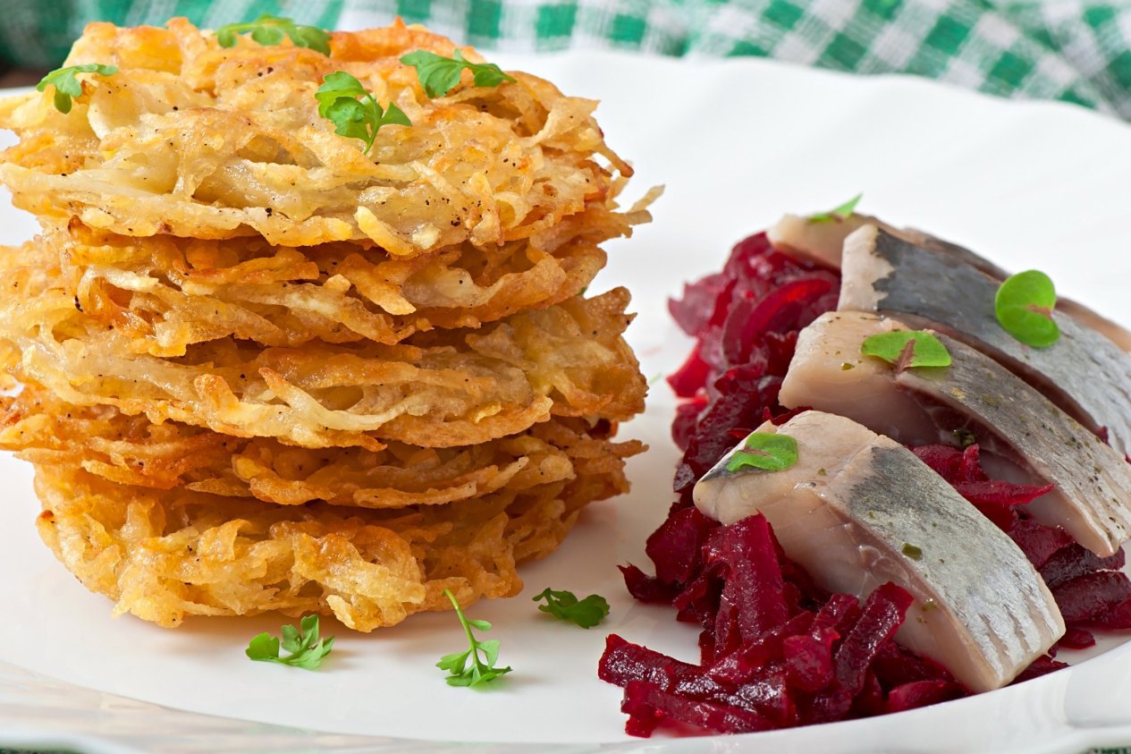 Kartoffelpuffer mit Matjes