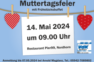 Muttertagsfeier mit Frühstücksbüfett