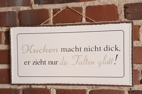 Deshalb essen wir Kuchen.
