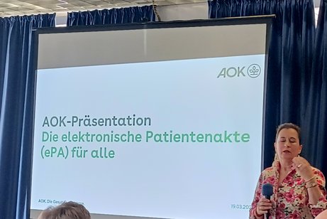 Frau Letzsch stellt die "ePA" vor