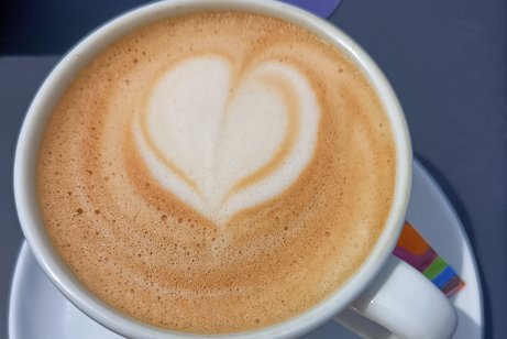 Cappuccino mit Herz