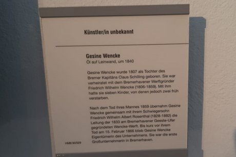 Bildtafel zu Gesine Wencke, Historisches Museum Bremerhaven