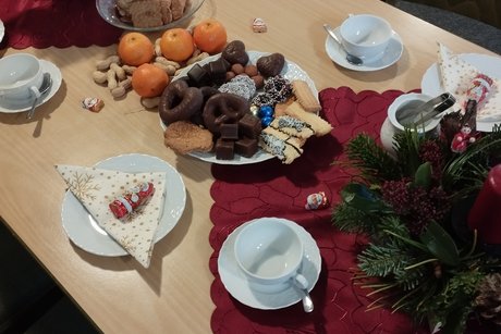 Tischdeko Weihnachtsfeier