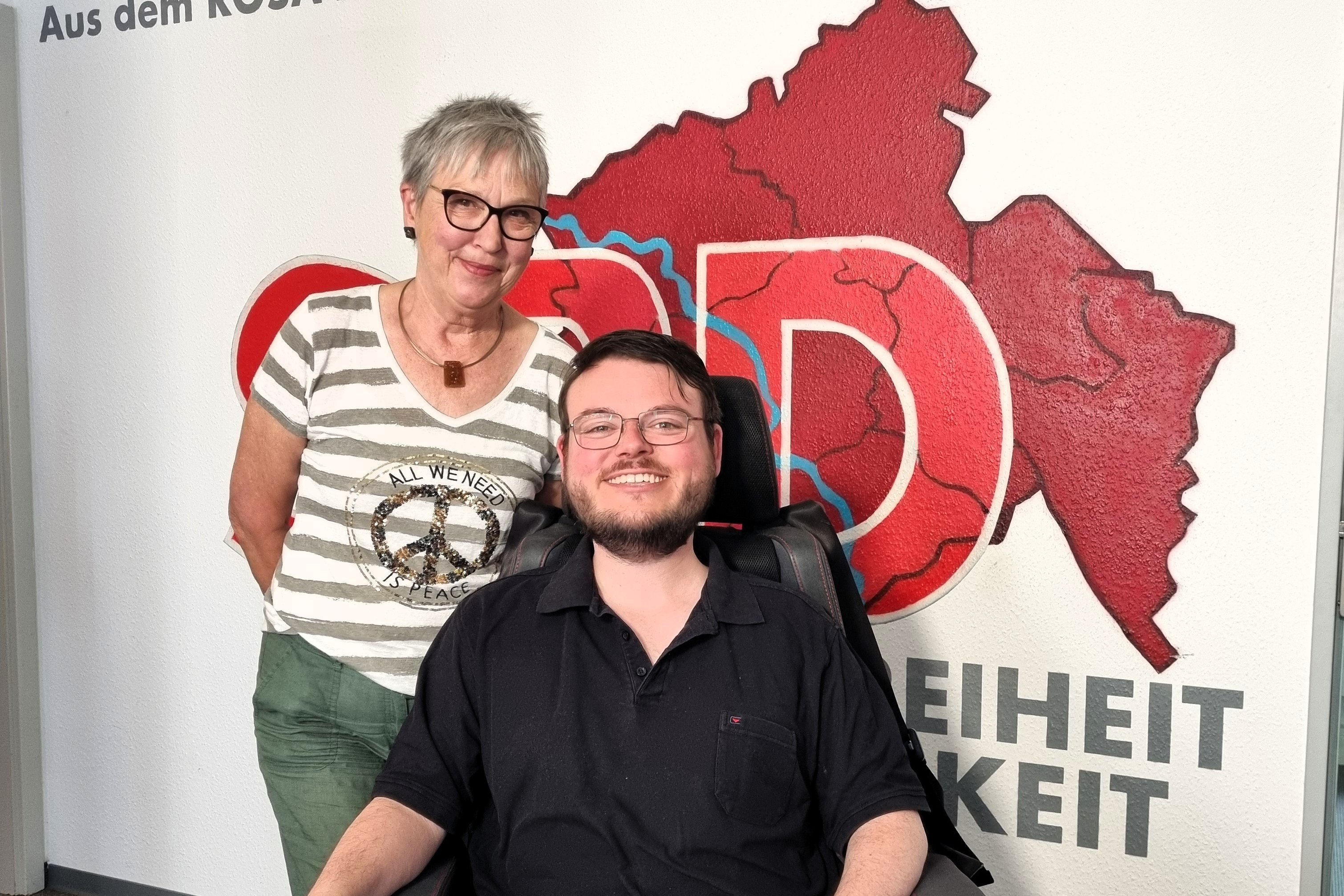 VdK-Vorsitzende Irene Hesse und MdL Constantin Grosch.
