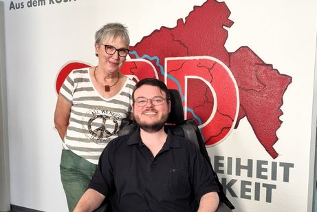 VdK-Vorsitzende Irene Hesse und MdL Constantin Grosch.