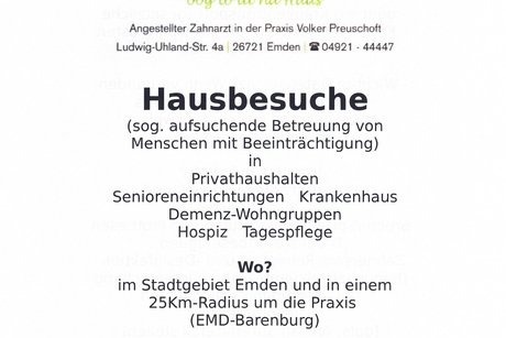 Dr. Schaake Flyer Vorderseite