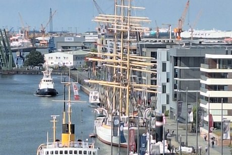 Blick auf den Hafen