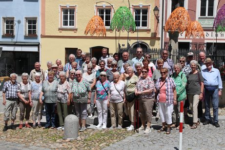 Reisegruppe in Schärding (Österreich)