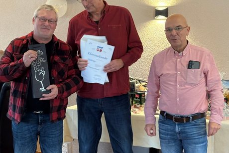 Ehrung für 10-jährige Mitgliedschaft Foto der Ehrung