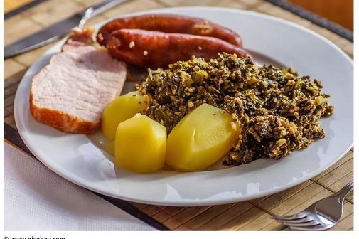 Gr&uuml;nkohl essen soviel man m&ouml;chte.