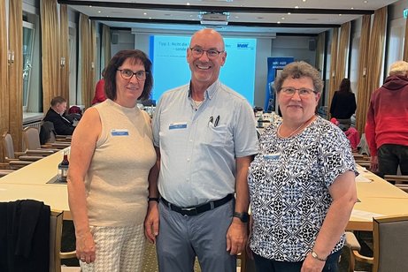Vorstandsmitglieder Gabriela Stroot, Ludger Stroot und Theresia N&ouml;tzel
