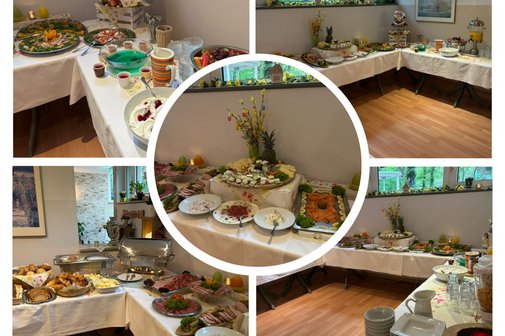 Osterfrühstück Büfett am Osterfrühstück