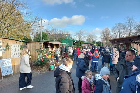Ein Blick über den Weihnachtsmarkt Ein Blick über den Weihnachtsmarkt