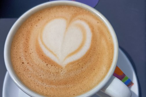 Cappuccino mit Herz
