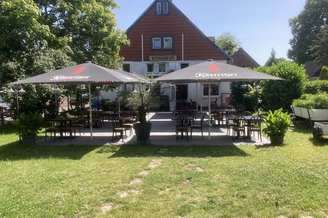 Die Etage 15 hat einen gemütlichen Gartenbereich