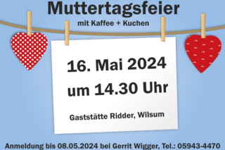 Einladung zur Muttertagsfeier