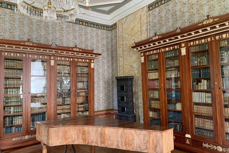 Corvey - Bibliothek mit einem Flügel