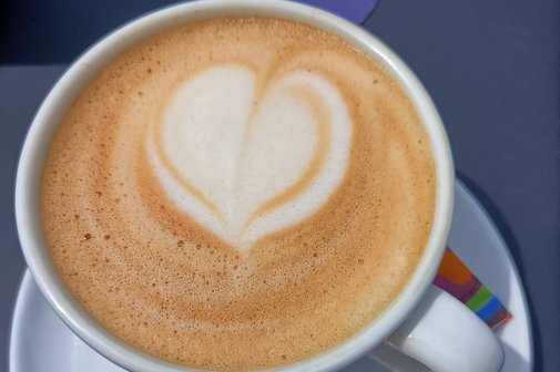 Cappuccino mit Herz