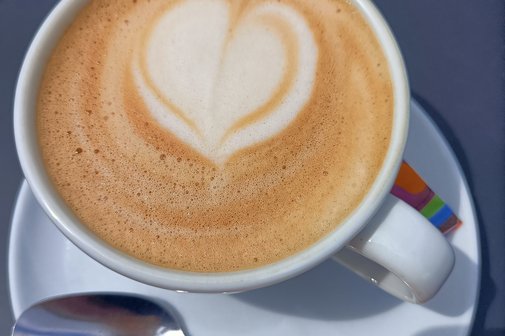 Cappuccino mit Herz