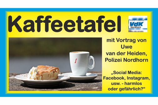 Kaffeetafel mit Vortrag