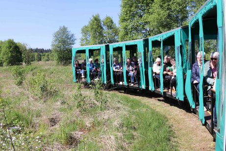 Foto der Mitglieder in der Moorbahn