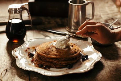 Buchweizenpfannkuchenessen