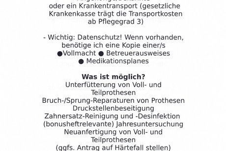 Dr. Schaake Flyer Rückseite