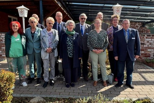 75-Jahr-Feier Vorstand und geladen Gäste 75-Jahr-Feier