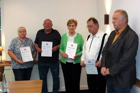 Gruppenfoto von der Ehrung