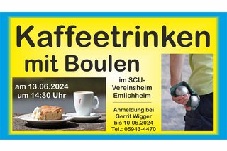 Kaffeetrinken mit Boulen