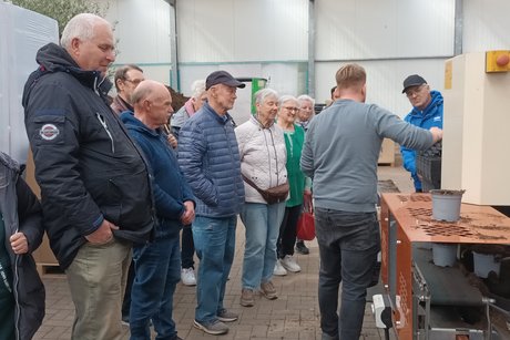 eine kleine Demonstration der Maschine