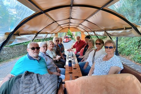 Die Ehrenamtlichen in der Kutsche