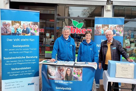 Foto vom Stand, bevor es voll wurde