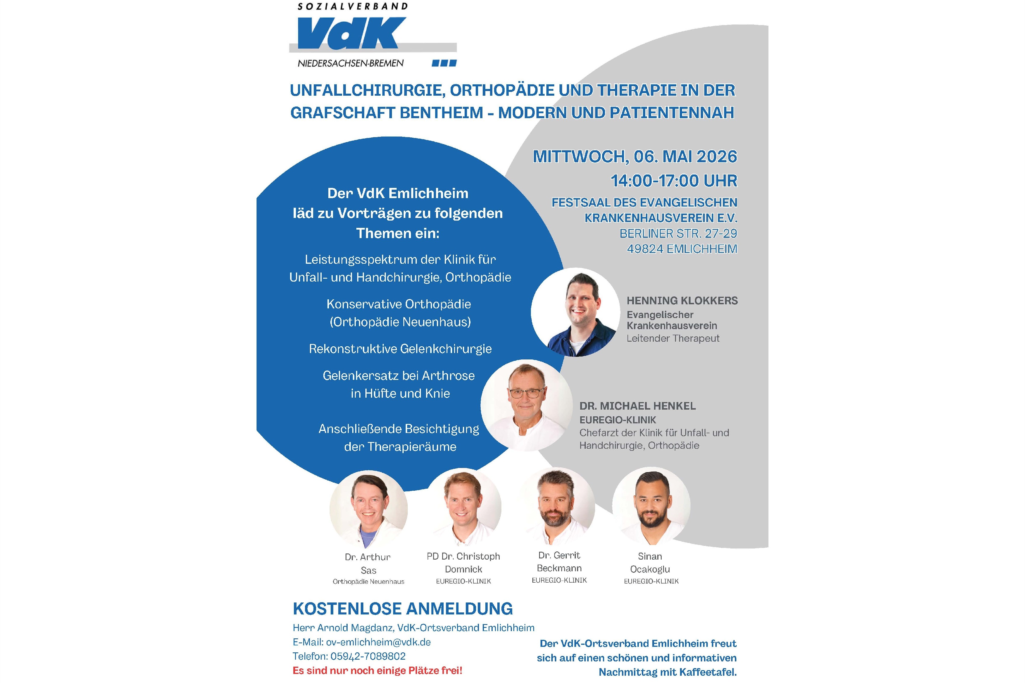 Vortragsreihe mit &Auml;rzten der Euregio-Klinik