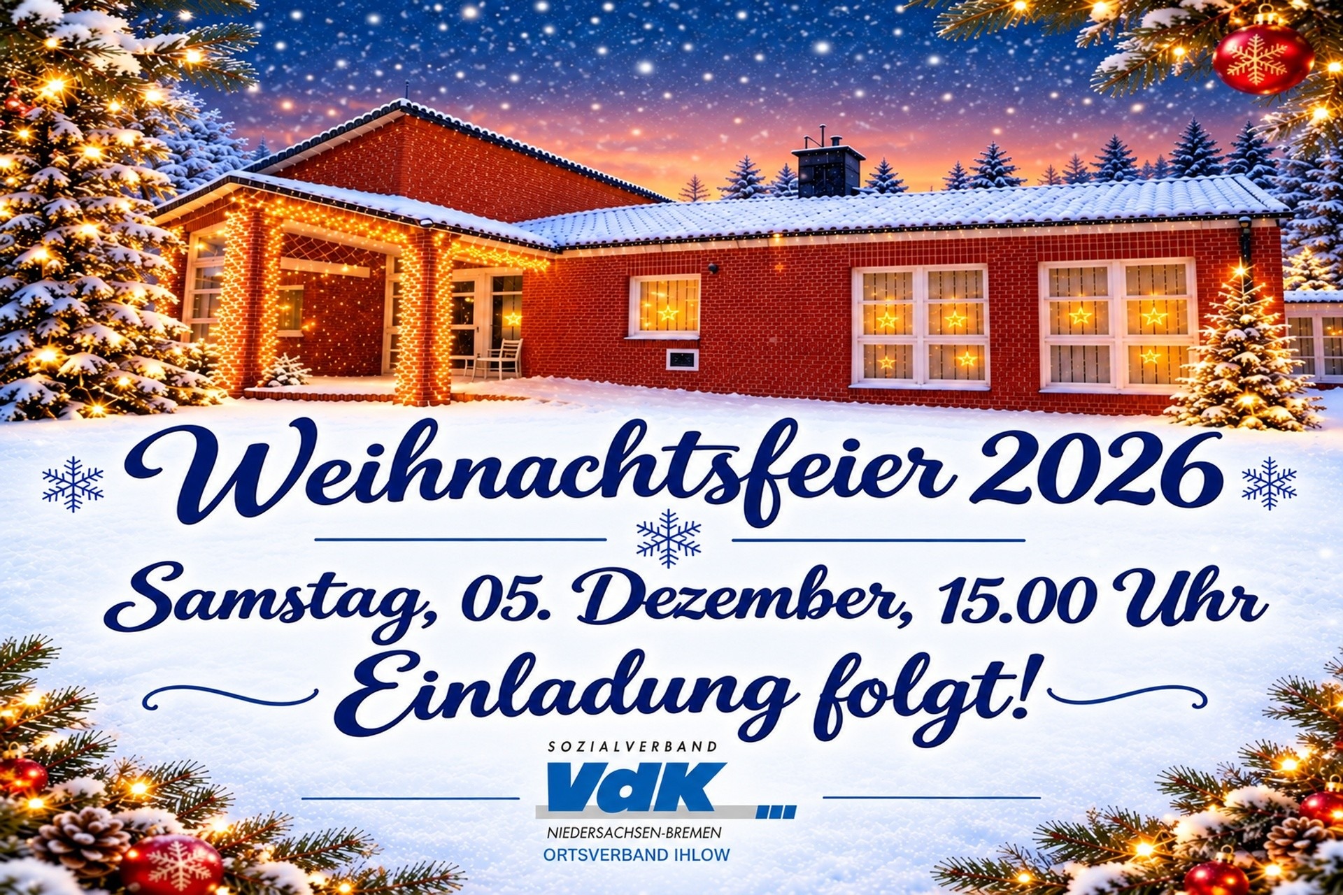 Weihnachtsfeier 2026 Weihnachtsfeier 2026