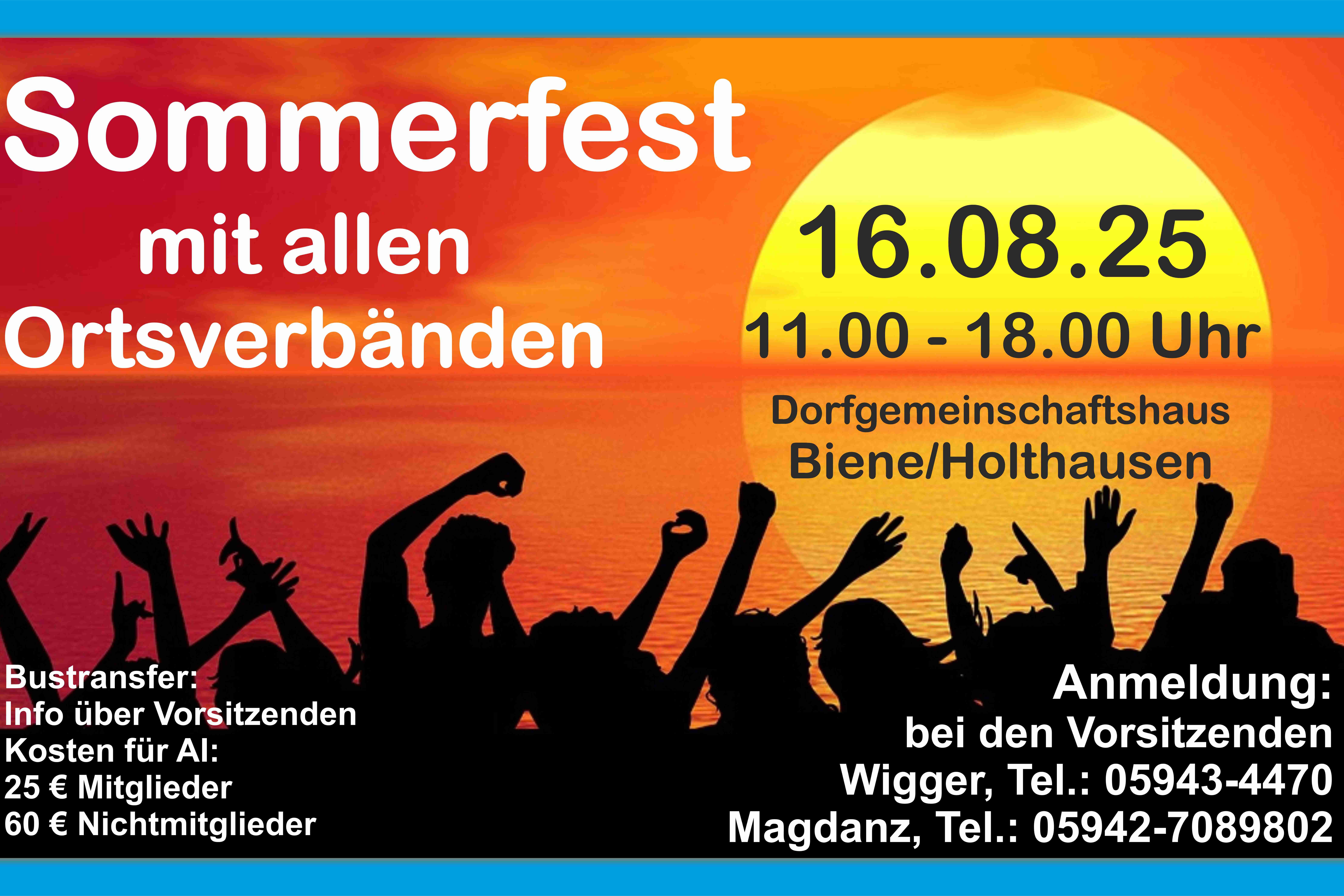 Sommerfest der Ortsverbände Sommerfest der Ortsverbände