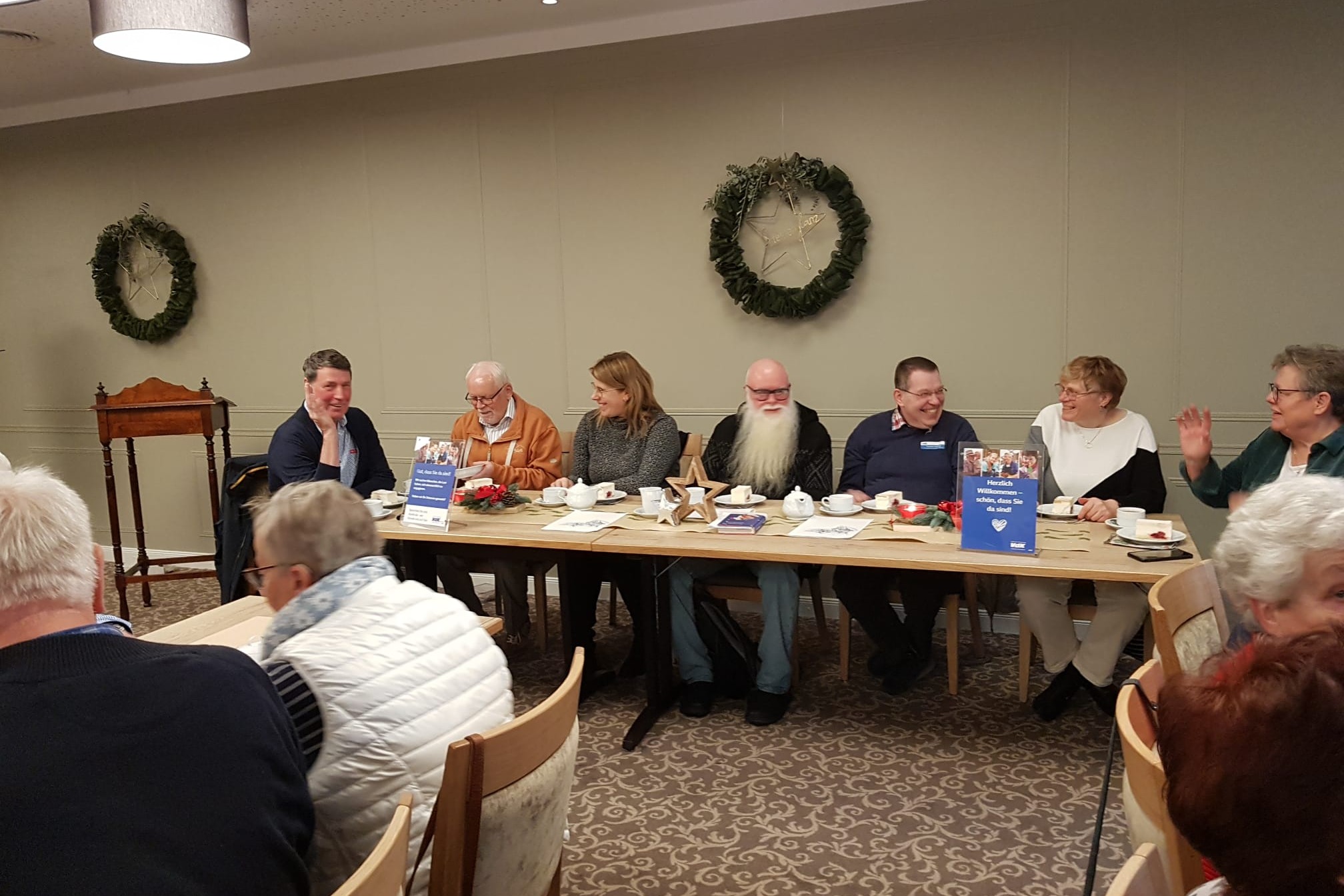 Vorstandsmitglieder und geladene Gäste vom Kreisverbands-Vorstand Weihnachtsfeier in der Gaststätte Rabe in Wiefelstede