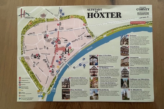 Stadtplan von der Altstadt in Höxter