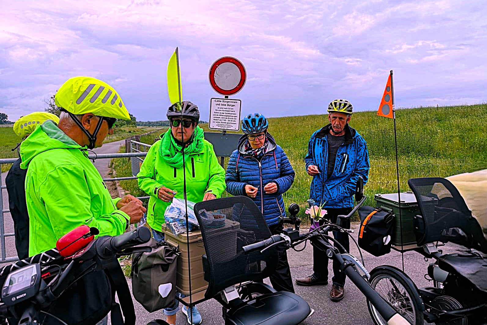 Bei Wind und Wetter unterwegs Zwischenstopp